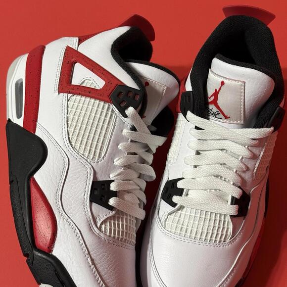 Nike Air Jordan 4 Retro Red Cement GS 408452-161 Size Men / Youth 6 - Picture 5 of 7